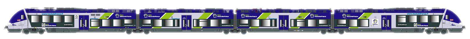 LS Models LS10399S - H0 - 4-tlg. Triebzug AGC HdeFrance, SNCF, Ep. VI - DC-Sound